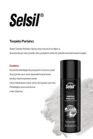 Selsil Fren Balata ve Motor Tem. 500 ml, Torpido Parlatıcı 200 ml ve Rosie