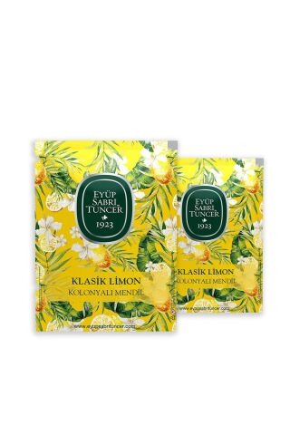 Eyüp Sabri Tuncer Klasik Limon Kolonyalı Mendil 50'li x 2 Adet