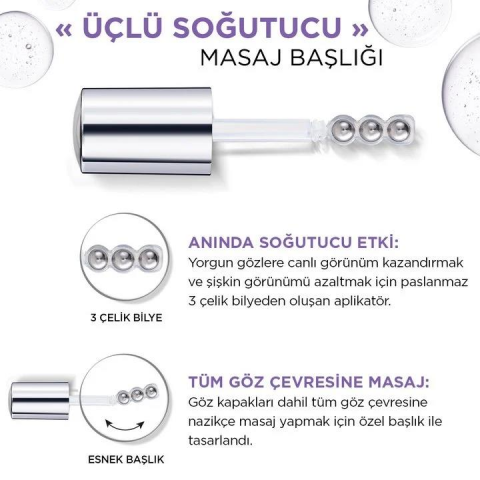 3 Adet Loreal Paris Revitalift Filler Göz Serumu 20 ml ve ROSIE