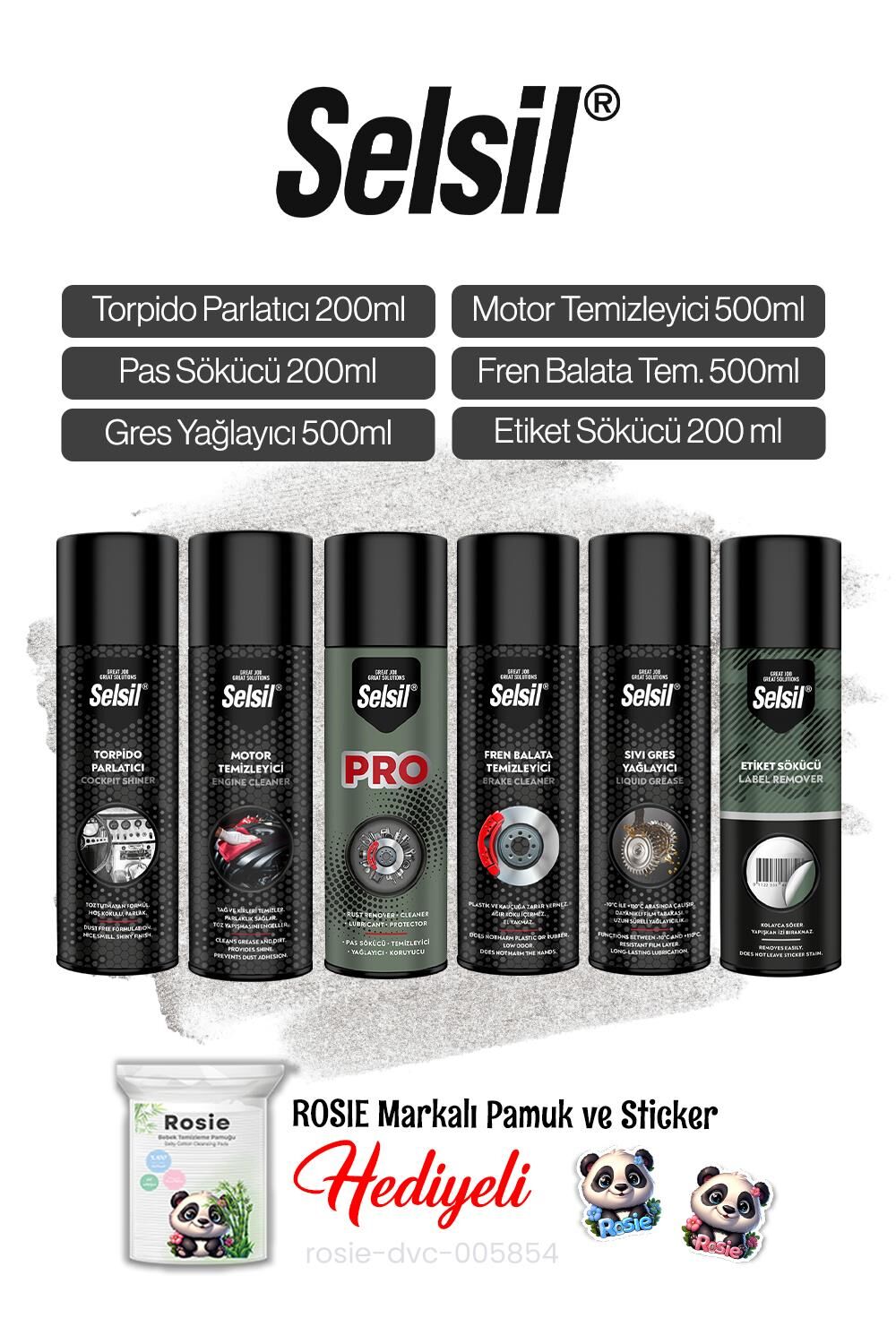 Selsil 6'lı Genel Temizlik Serisi ve Rosie