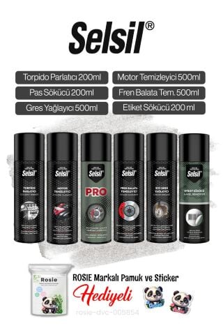 Selsil 6'lı Genel Temizlik Serisi ve Rosie