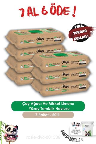 Sleepy 50'li Bio Çözünür Çay Ağacı Ve Misket Limonu 7 AL 6 ÖDE ve ROSIE