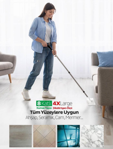 Sleepy Mopa Uyumlu Beyaz Sabunlu Islak Mendil 50'li x 3 ve ROSIE