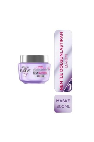 Elseve Hydra 72 Saat Nem ile Dolgunlaştıran Saç Maskesi 300 ml