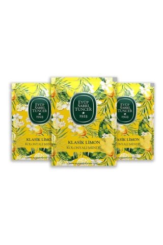 Eyüp Sabri Tuncer Klasik Limon Kolonyalı Mendil 50'li x 3 Adet