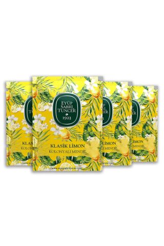 Eyüp Sabri Tuncer Klasik Limon Kolonyalı Mendil 50'li x 4 Adet
