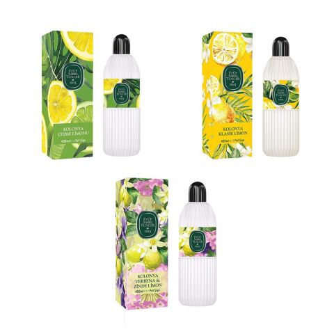 Eyüp Sabri Tuncer Kolonya Verbena & Zinde Limon, Çeşme Limonu ve Klasik Limon