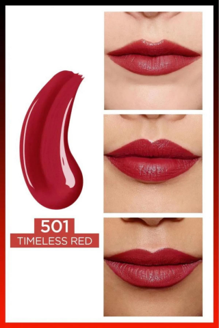 3 Adet Loreal Paris Infaillible 24H Kalıcı Likit Ruj 501 Timeless Red ve ROSIE