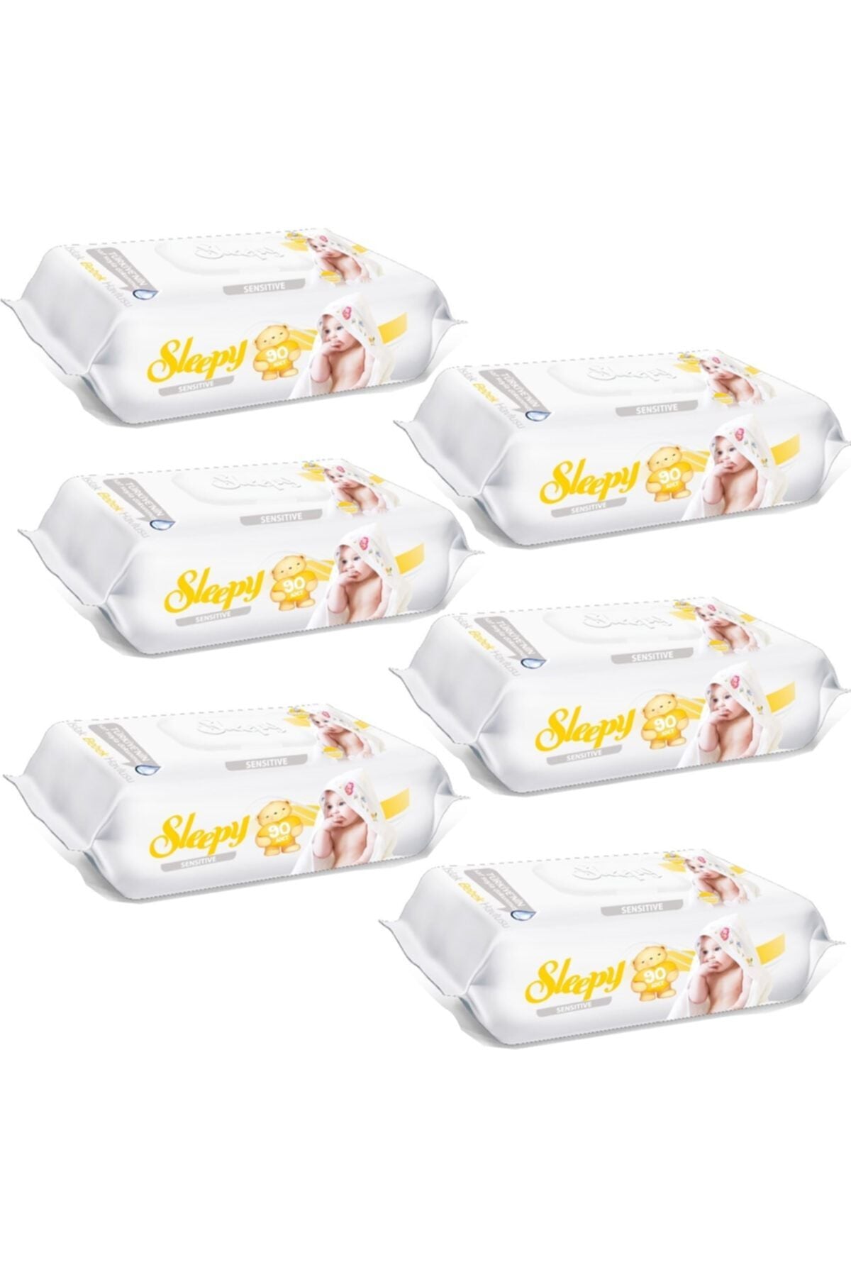 Islak Havlu Mendil Sensitive 90 Yaprak 6'lı Paket