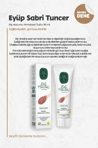 Eyüp Sabri Tuncer Diş Macunu Himalaya Tuzlu 90 ml