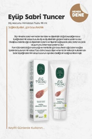 Eyüp Sabri Tuncer Diş Macunu Himalaya Tuzlu 90 ml