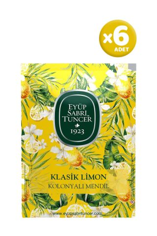 Eyüp Sabri Tuncer Klasik Limon Kolonyalı Mendil 50'li x 6 Adet
