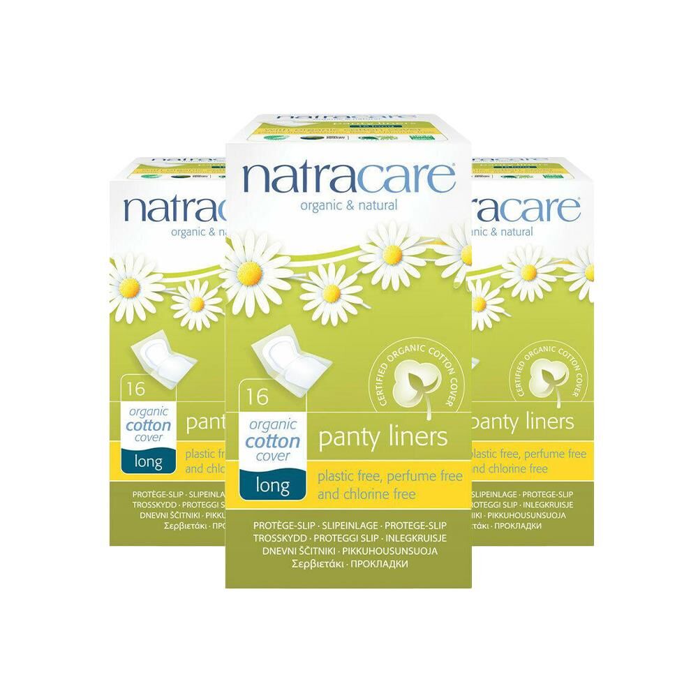Natracare Organic Cotton Cover Long 16 Adet x 3