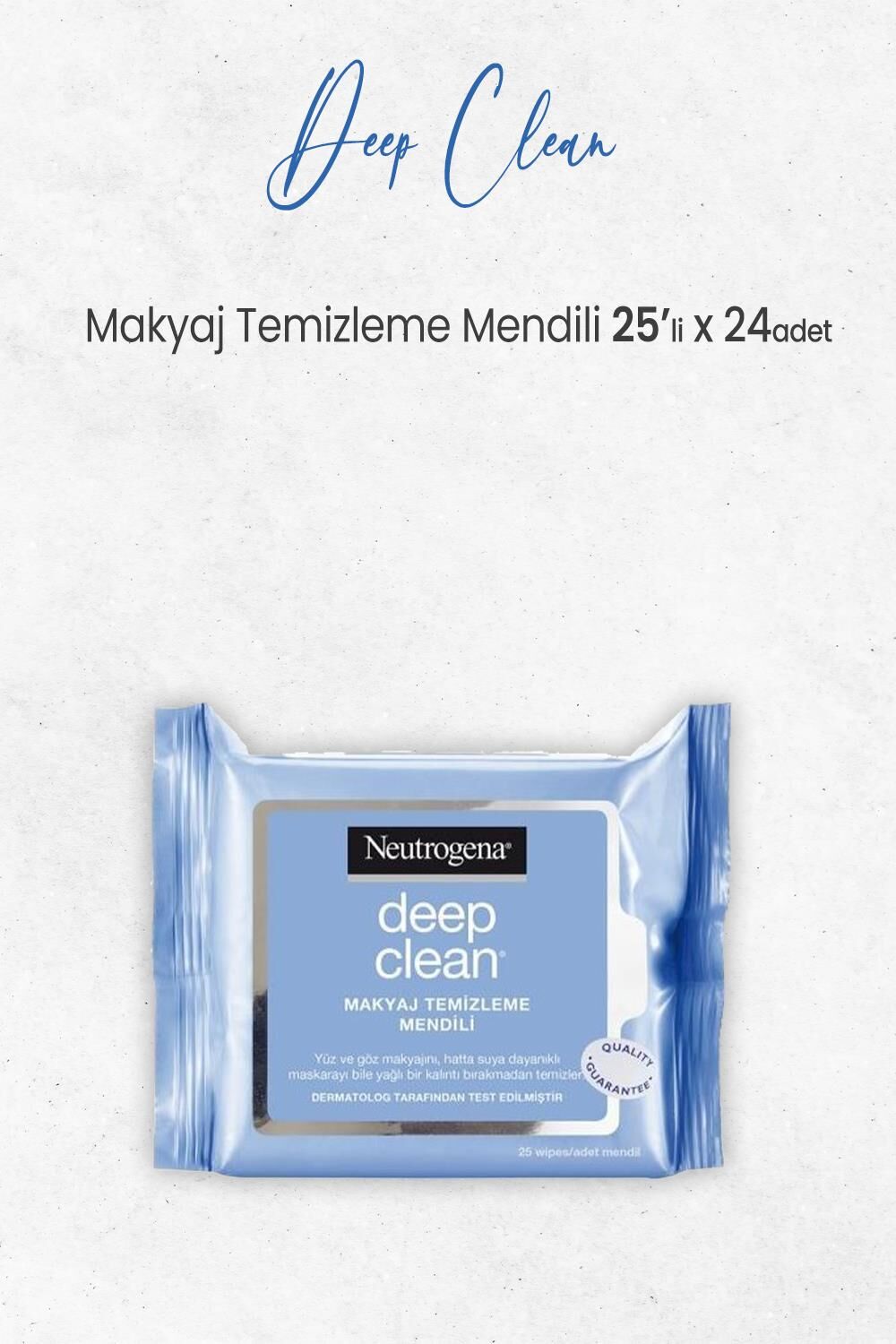Neutrogena Deep Clean Makyaj Temizleme Mendili 25' li x 24 Adet