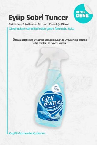 Eyüp Sabri Tuncer Gizli Bahçe Oda Kokusu Okyanus Ferahlığı 500 ml