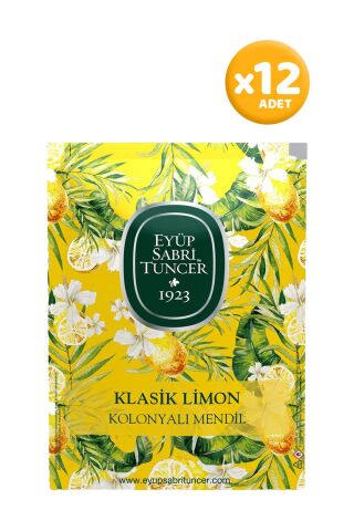 Eyüp Sabri Tuncer Klasik Limon Kolonyalı Mendil 50'li x 12 Adet