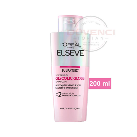 Loreal Paris Elseve Glycolic Gloss Sülfatsız Şampuan 200 ml