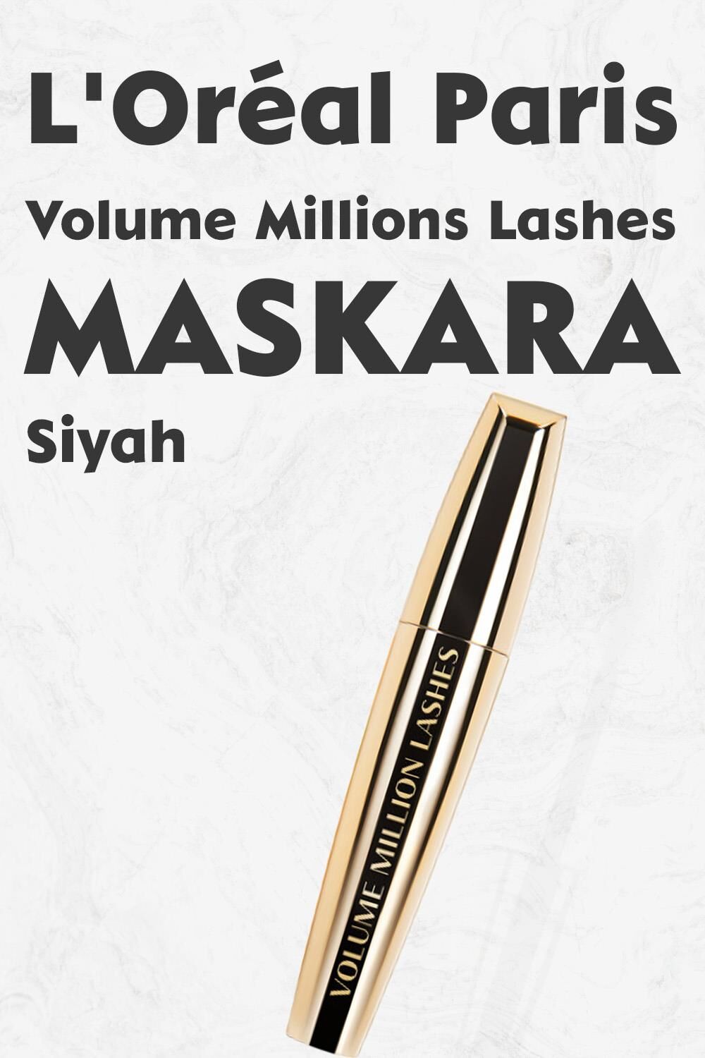 Loreal Paris Volume Millions Lashes Maskara Siyah