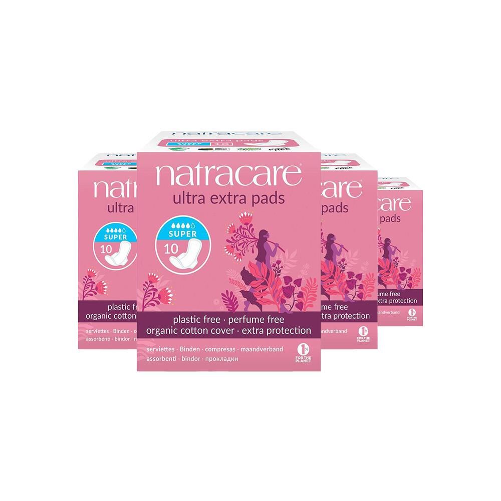 Natracare Ultra Ekstra Ped Super 10 Adet x 4