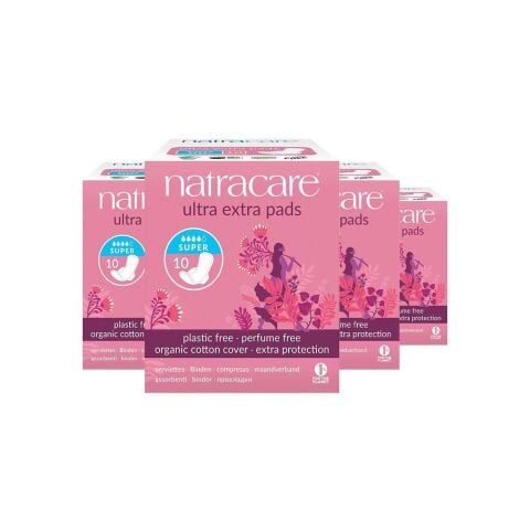Natracare Ultra Ekstra Ped Super 10 Adet x 4