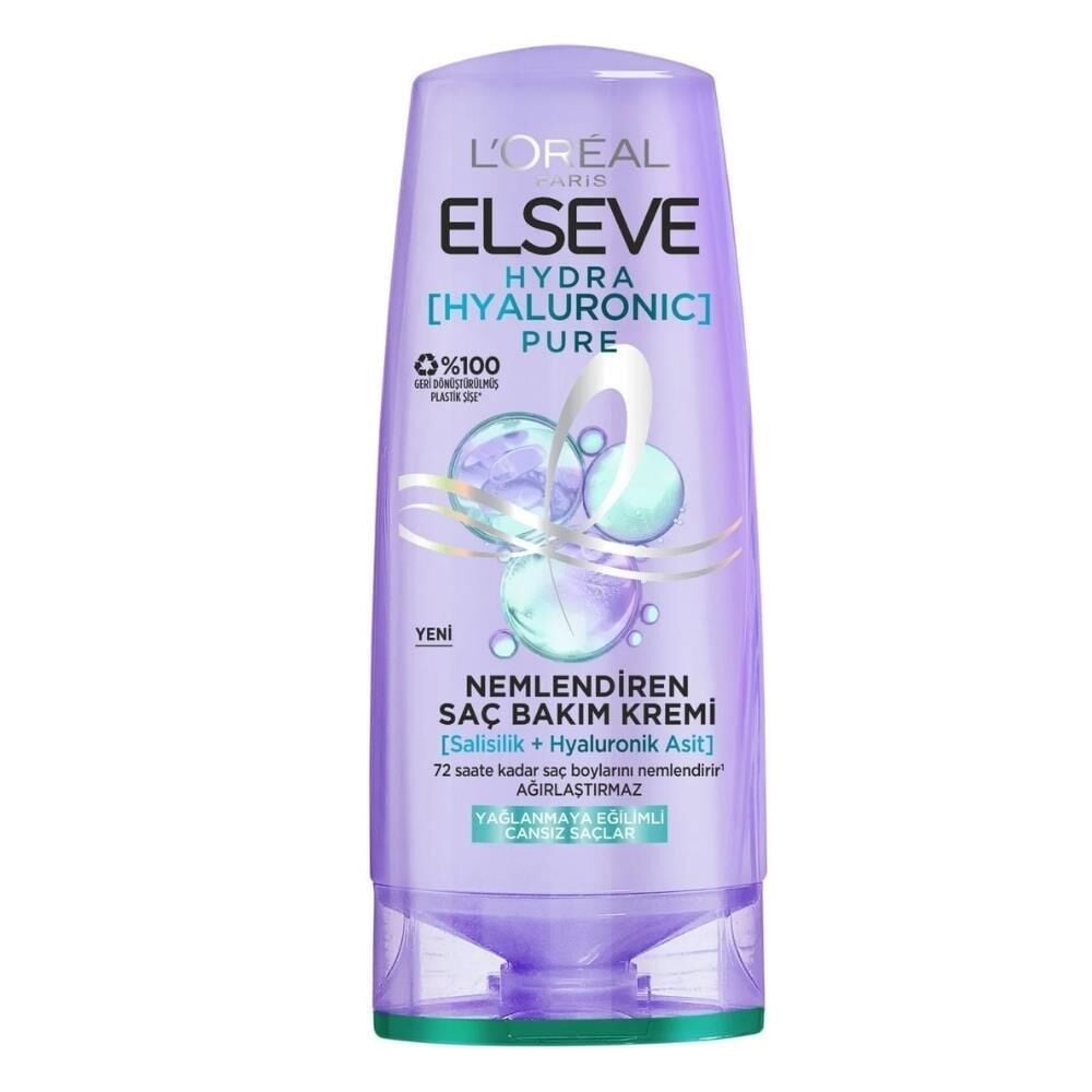 Elseve Hydra Hyaluronic Pure Nemlendiren Saç Bakım Kremi 250 ml