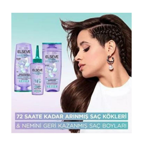 Elseve Hydra Hyaluronic Pure Nemlendiren Saç Bakım Kremi 250 ml
