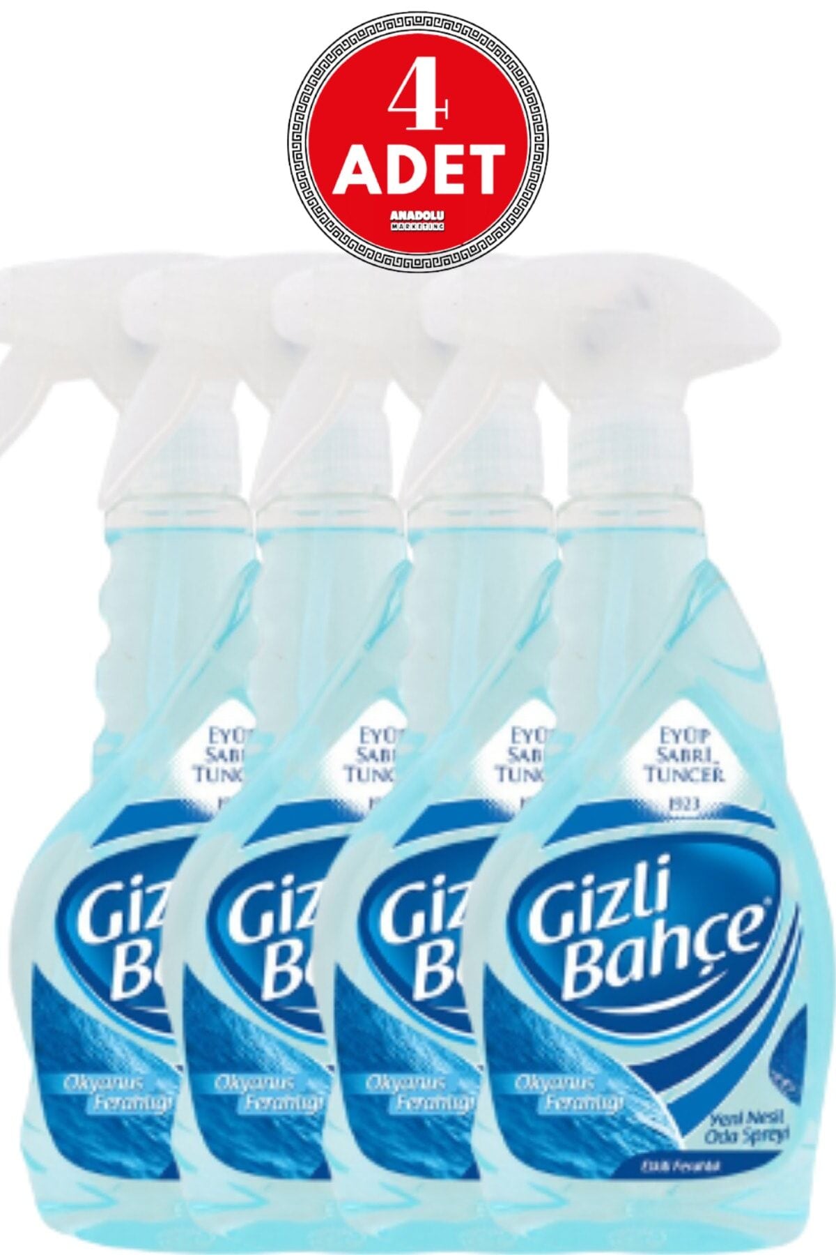 Eyüp Sabri Tuncer Gizli Bahçe Oda Kokusu Okyanus Ferahlığı 500 ml x 4 Adet