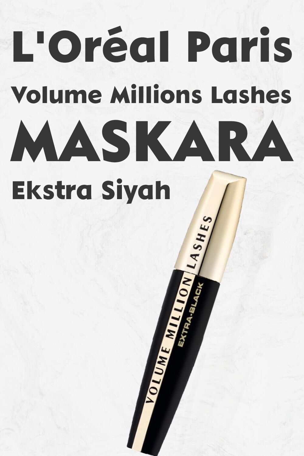 Loreal Paris Volume Millions Lashes Maskara Ekstra Siyah