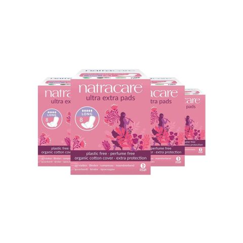 Natracare Ultra Ekstra Ped Long 8 Adet x 4