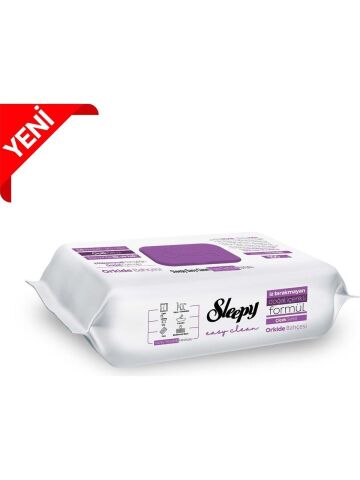 Sleepy Easy Clean Orkide Bahçesi Yüzey Temizlik Havlusu 100' lü