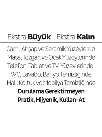 Sleepy Easy Clean Orkide Bahçesi Yüzey Temizlik Havlusu 100' lü