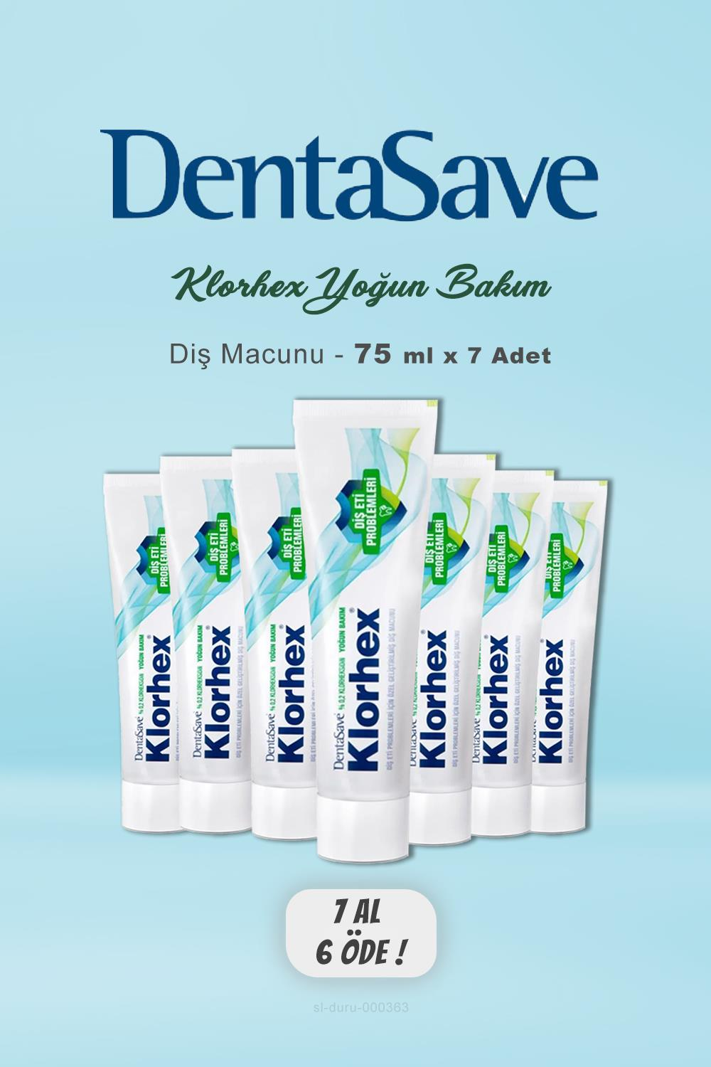 7 AL 6 ÖDE DentaSave Klorhex Diş Macunu 75 ml