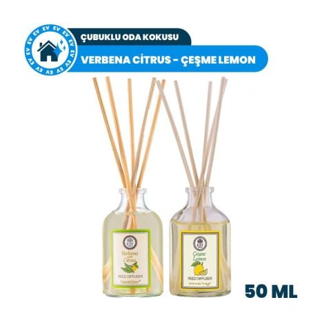 Eyüp Sabri Tuncer Çubuklu Oda Kokusu Verbena Citrus ve Çeşme Lemon 50 ml