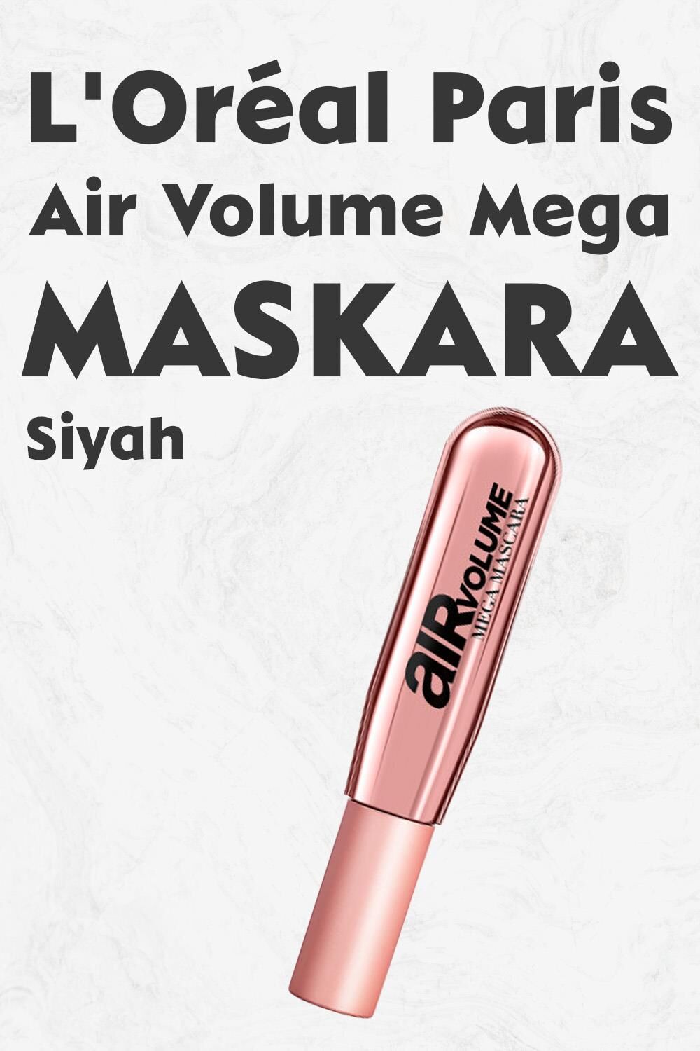 Loreal Paris Air Volume Mega Maskara Siyah