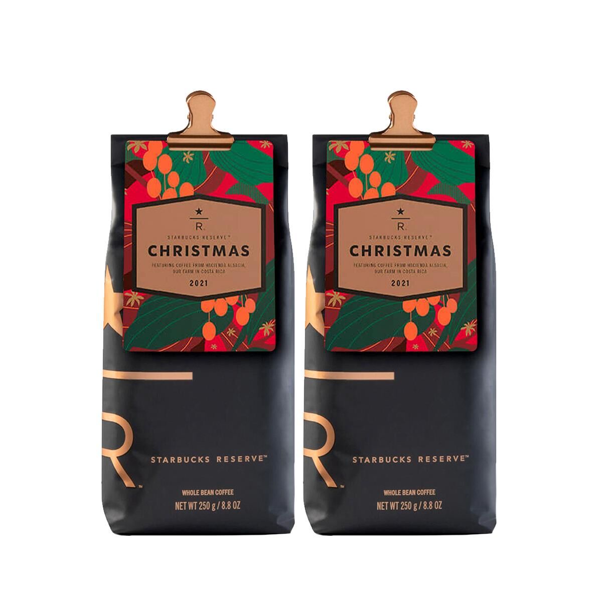Starbucks Reserve® Christmas 2021 Yılbaşı Özel Seri Kahvesi, Çekirdek Kahve 250 Gram x 2