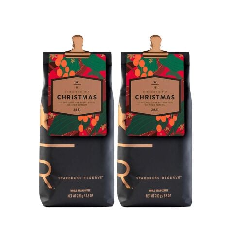 Starbucks Reserve® Christmas 2021 Yılbaşı Özel Seri Kahvesi, Çekirdek Kahve 250 Gram x 2