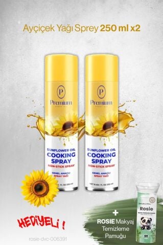 Premium Ayçiçek Yağı Sprey 2'li 250 ML, Hediyeli