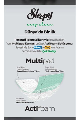 Sleepy Easy Clean Kireç Sökücü ve Yağ Çözücü Havlu 30'lu 2 Paket
