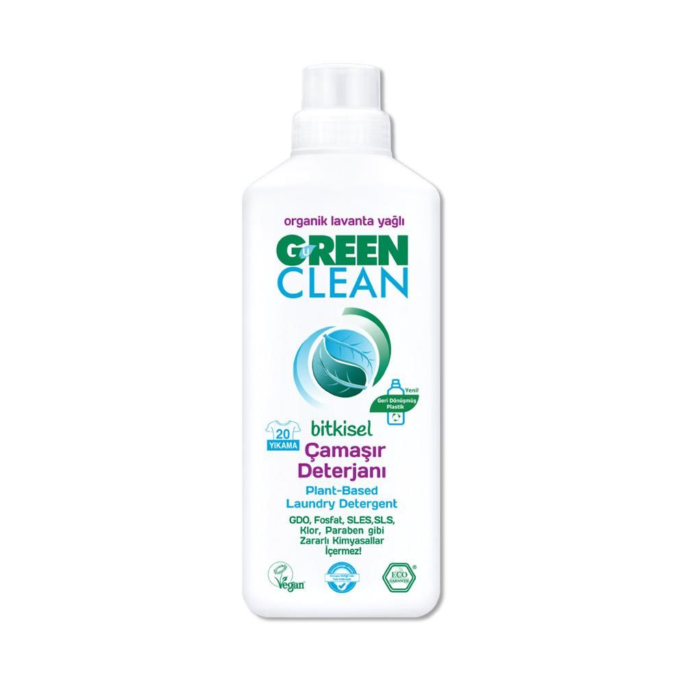 Green Clean Bitkisel Çamaşır Deterjanı Lavanta Yağlı 1000 ml