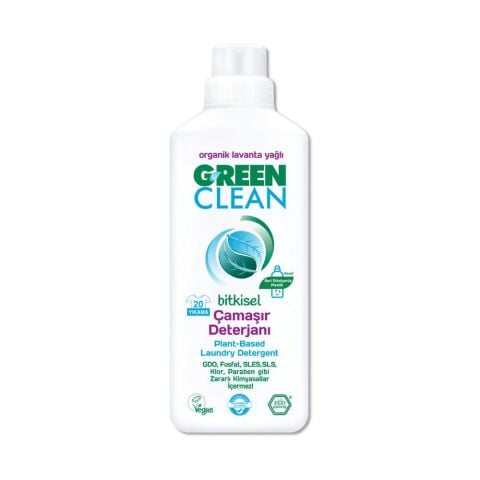 Green Clean Bitkisel Çamaşır Deterjanı Lavanta Yağlı 1000 ml