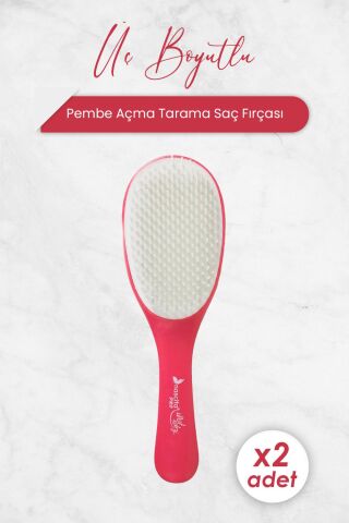 Nascita Üç Boyutlu Açma Tarama Saç Fırçası Pembe 4190 x 2 Adet