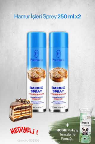 Premium Hamur İşleri Sprey 2'li 250 ML, Hediyeli