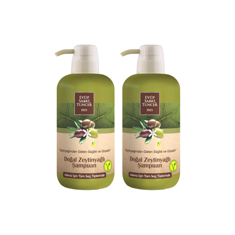 Eyüp Sabri Tuncer Doğal Zeytinyağlı Şampuan 600 ml Pet Şişe x 2 Adet