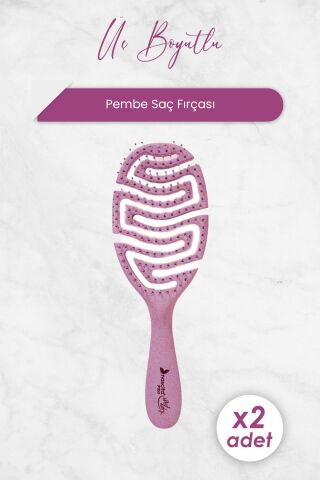 Nascita Üç Boyutlu Saç Fırçası Geri Dönüştürülebilir Pembe 4169 x 2 Adet