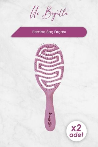 Nascita Üç Boyutlu Saç Fırçası Geri Dönüştürülebilir Pembe 4169 x 2 Adet