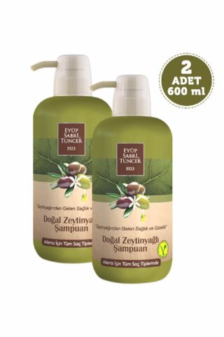 Eyüp Sabri Tuncer Doğal Zeytinyağlı Şampuan 600 ml Pet Şişe x 2 Adet