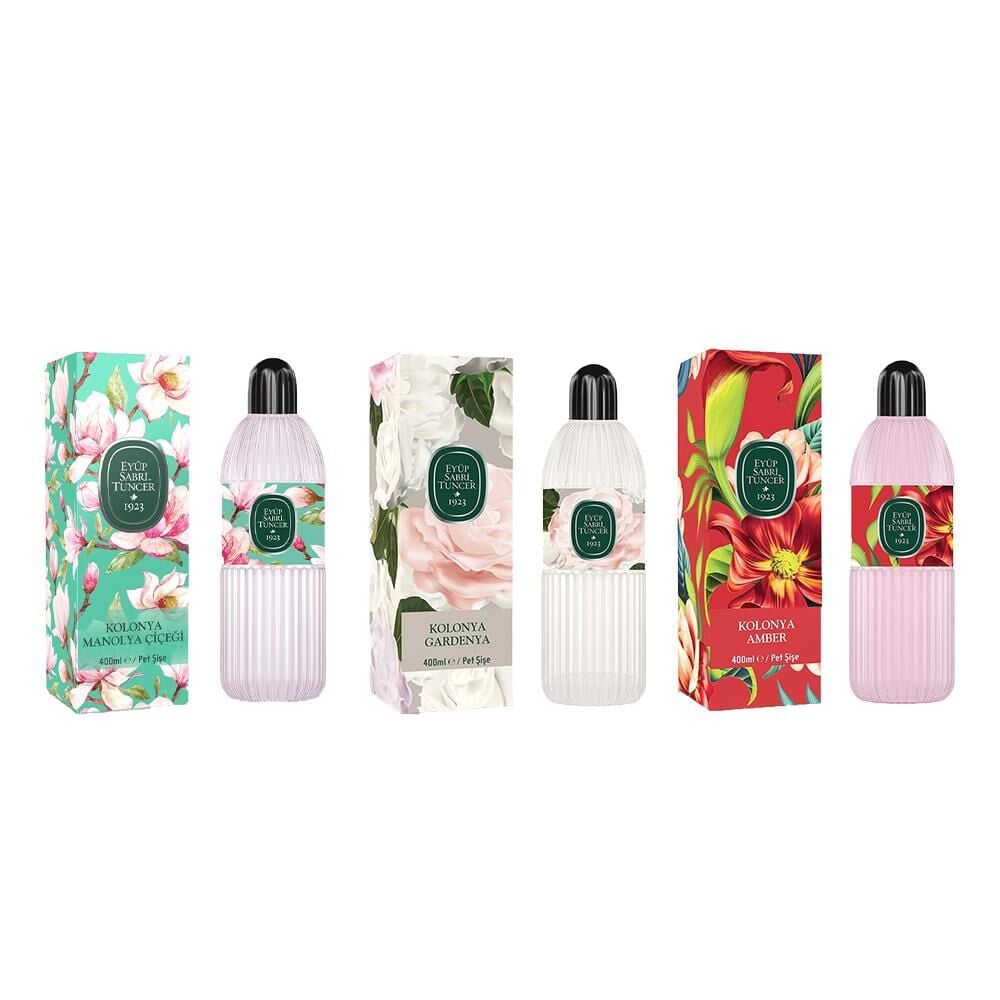 Eyüp Sabri Tuncer Kolonya Manolya Çiçeği, Gardenya ve Amber Pet Şişe 400 ML