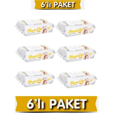 Sleepy Sensitive 90 Yaprak 6'lı Paket Islak Mendil & Havlu
