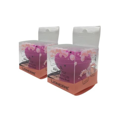 Tarko Lionesse Ahtapot Yüz Temizleme Fırçası - Koyu Pembe x 2