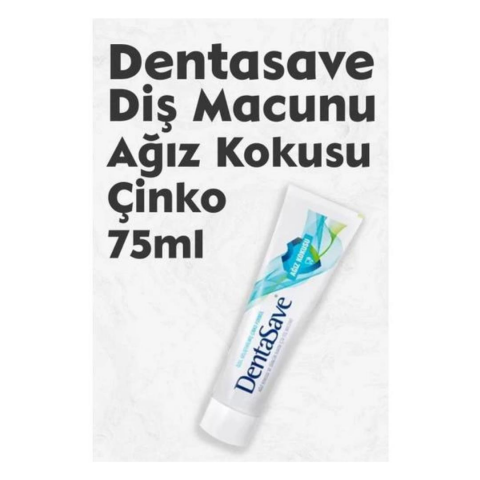 DentaSave Diş Macunu 7 AL 6 ÖDE Çinko Formüllü Ağız Kokusu 75 ml ve Kulak Çubuğu